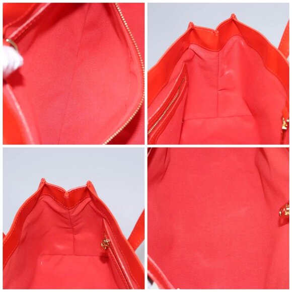 LOUIS VUITTON Monogram Vernis Wilshire PM Hand Bag Orenge LV Auth - Picture 16 of 16